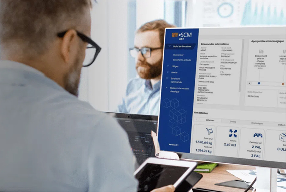 Supply Chain Optimisation header in desktop version