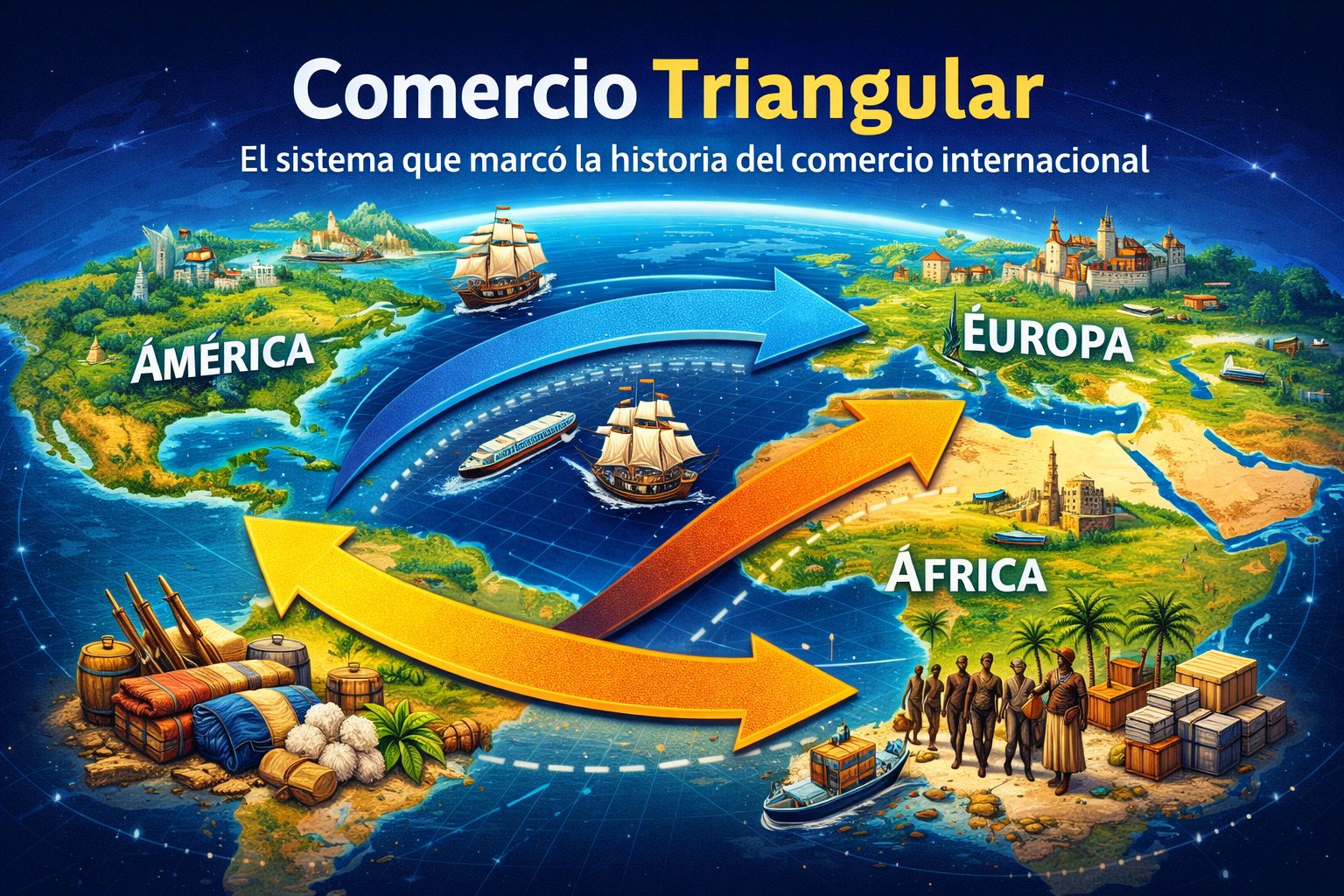 que era el comercio triangular